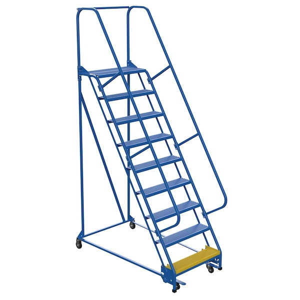 120 H Steel PW Ladder, Perforated, 9 Step, 9 Steps